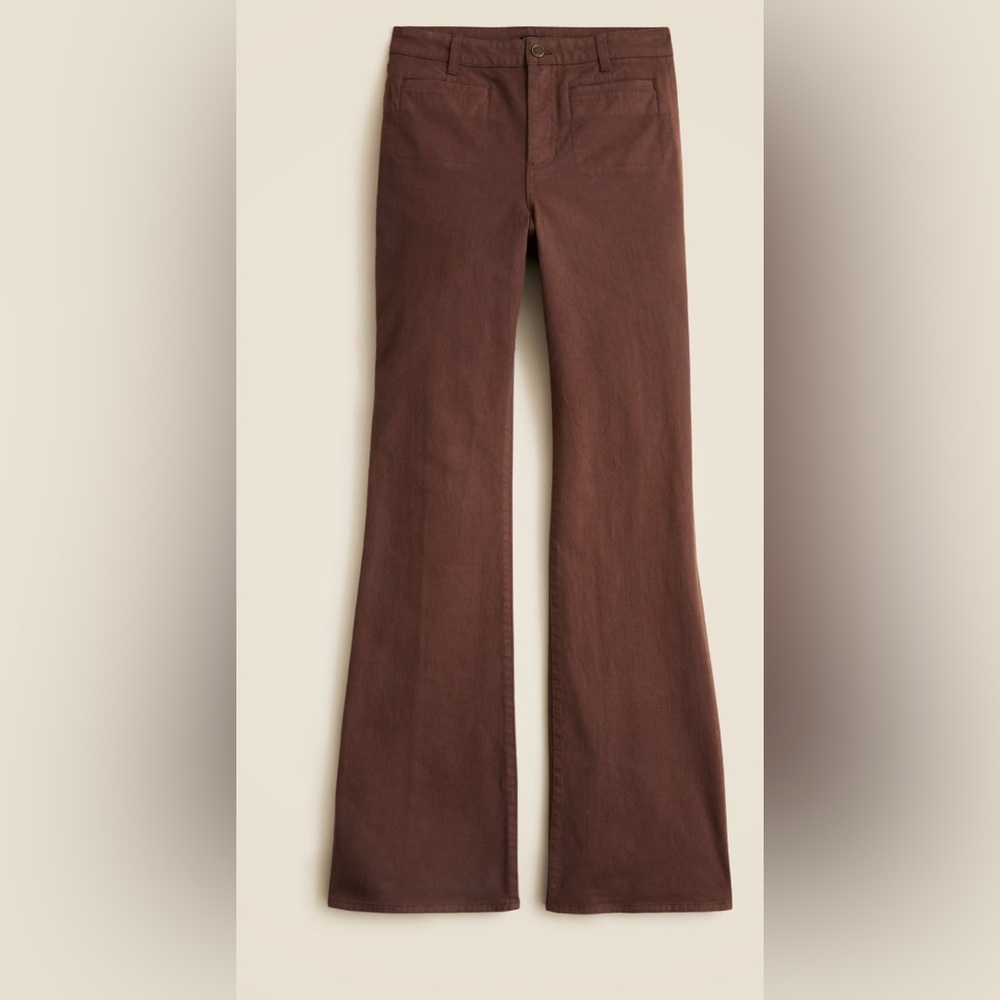 J crew Tall vintage flare pant in washed twill